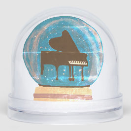 Piano en un globo de nieve - Papel envuelto