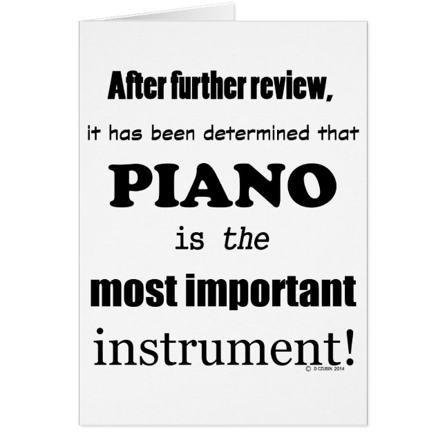 Piano Instrumento más importante (Frente)