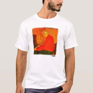 Piano Man imprimió la camiseta del arte
