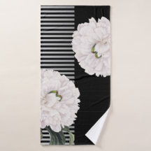 Piano negro blanco del Peony