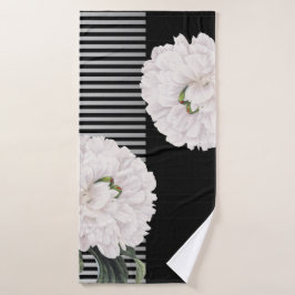 Piano negro blanco del Peony