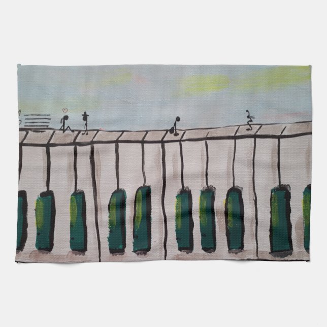 Piano People Kitchen Toallas (Horizontal)