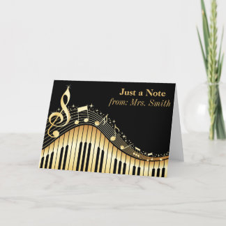 Piano y tarjetas de felicitación personalizadas