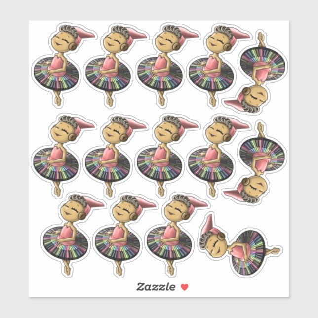 Pianos Pegatina (Hoja)