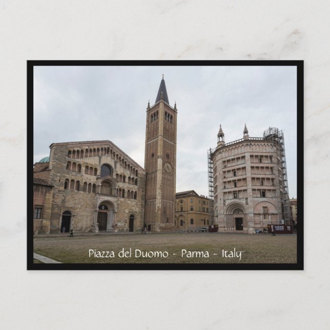 Piazza del Duomo, Parma, Italia postal (Anverso)