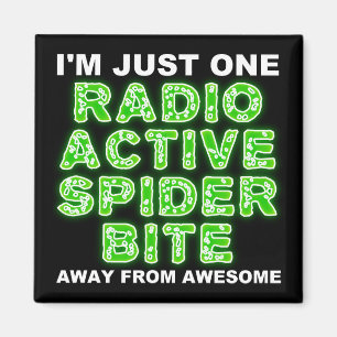 Picadura de Araña Radioactiva Imán de Nevera Diver