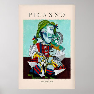 Picasso Maya con muñeca938 Impresión de retrato Ni