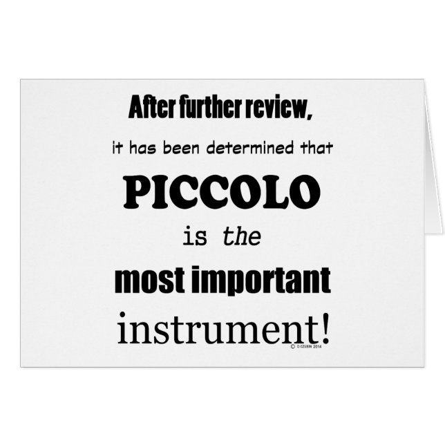 Piccolo Instrumento más importante (Anverso (Horizontal))