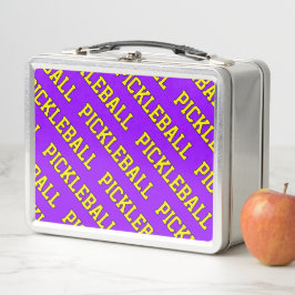 PICKLEBALL Amarillo Amarrado En Púrpura Brillante