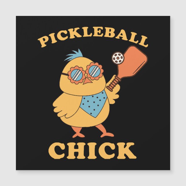 Pickleball Chick - retro (Anverso)