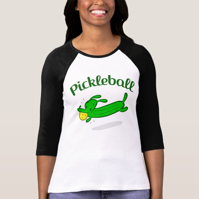 Pickleball de las mujeres 3/4 jersey de la manga (Anverso)