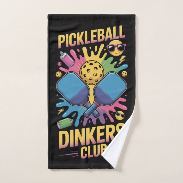 Pickleball Dinkers Club Graffiti Sports (Toalla de mano)
