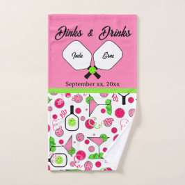 Pickleball Dinks & Drinks Bridal Shower Pink Cosmo