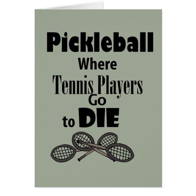 Pickleball divertido adonde los jugadores de tenis (Frente)