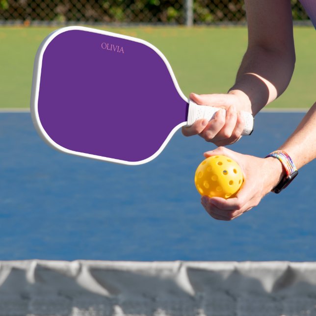 Pickleball Dos palas de baloncesto morado de tono (in situ)
