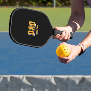 Pickleball El papá amarillo blanco sólo vibra palas de bolas