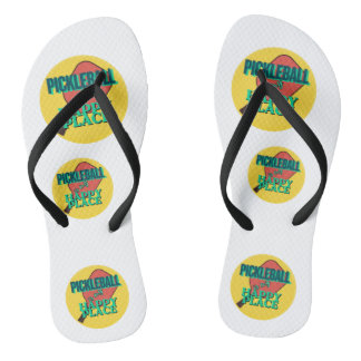 Pickleball es mi lugar feliz chanclas
