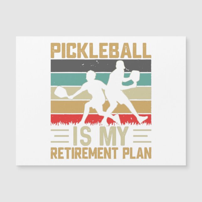 Pickleball Es Mi Plan De Jubilación Divertido Pick (Anverso)