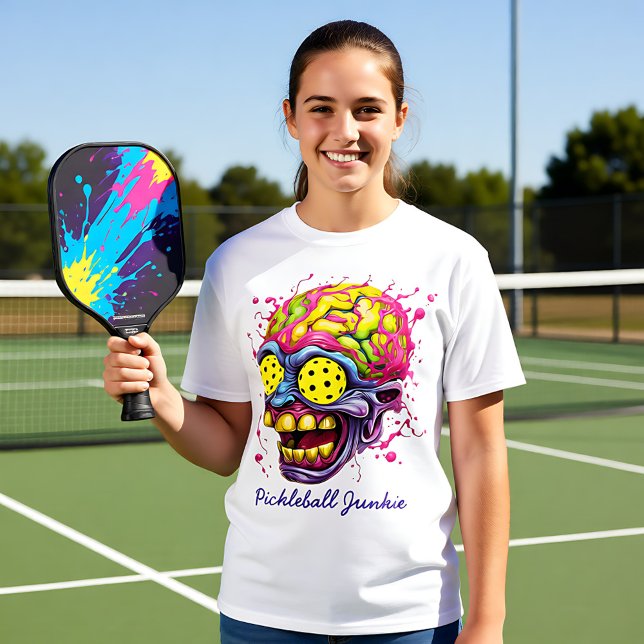 Pickleball Junkie - divertida camiseta de pickleba (Pickleball Junkie - funny pickleball tshirt)