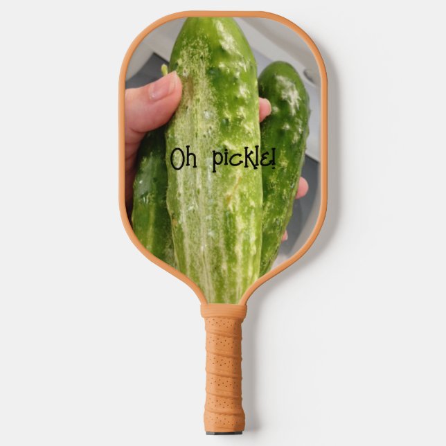 Pickleball Oh pepinillo, palas de pepino (Anverso)