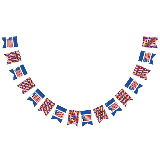 Pickleball Patriótico Bandera Roja Blanca Azul-Est (Todo)