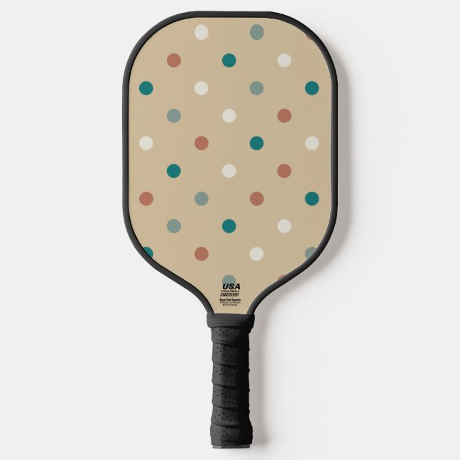Pickleball Plantilla de almendras de palas con puntos de polk (Anverso)