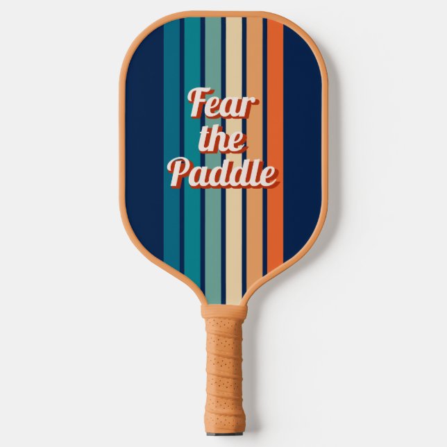 Pickleball Temer la repelente de palas Personalizado retro (Anverso)