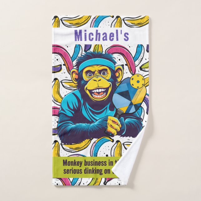 Pickleball The Dinkin’ Ape Escape! (Toalla de mano)