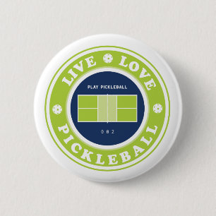 Pickleball: vive la vida botón pickleball