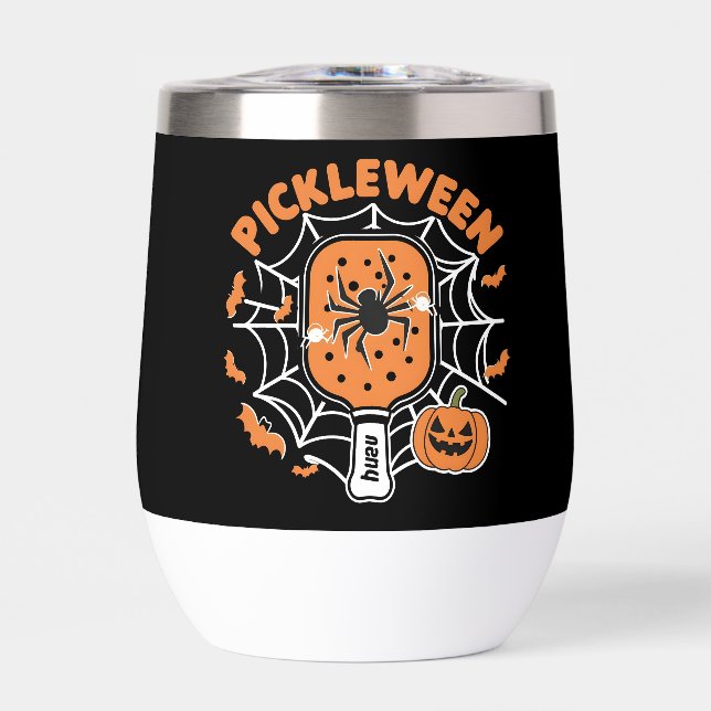 Pickleween Funny Spooky Halloween Pickleball Sport (Frente)
