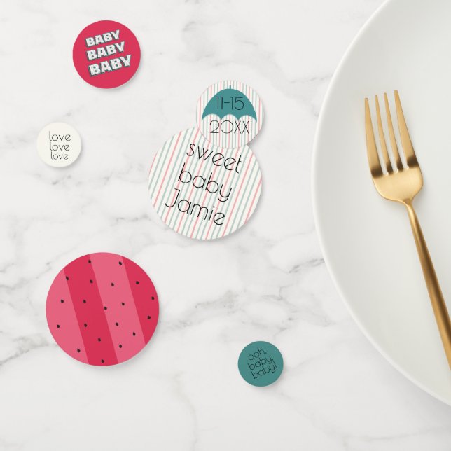 Picnic de la sandía Confetti de Baby Shower (Grupo)