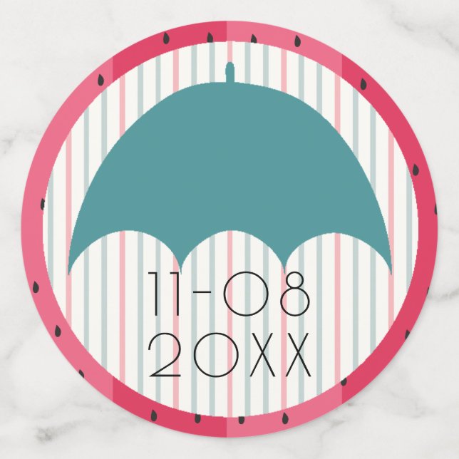 Picnic de la sandía Confetti de Baby Shower (Reverso grande)