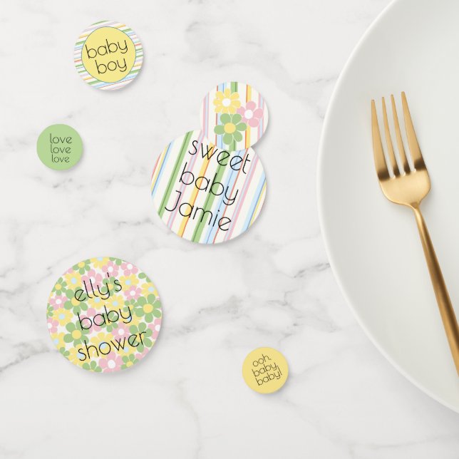 Picnic florido de Baby Shower Confetti (Grupo)