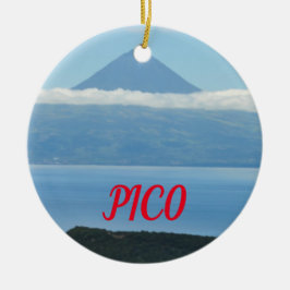 Pico Azores Ornamento Panorámico de Navidad