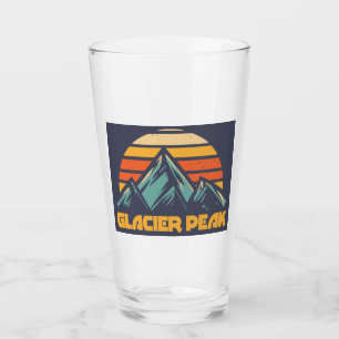 Pico glaciar retro turquesa
