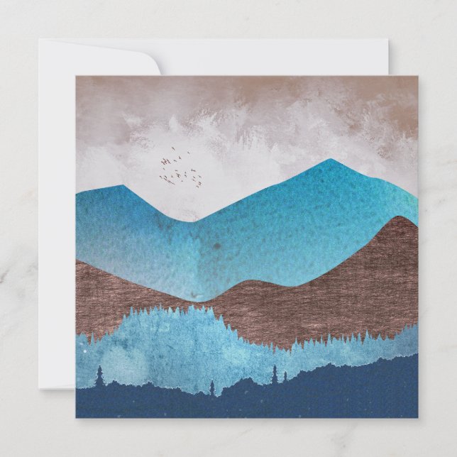 Picos de montaña azul (Anverso)