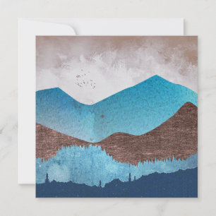 Picos de montaña azul