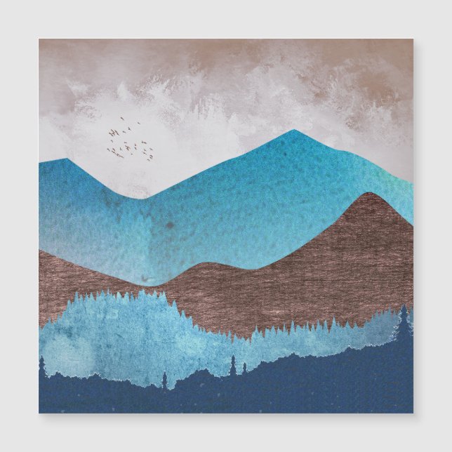 Picos de montaña azul (Anverso)