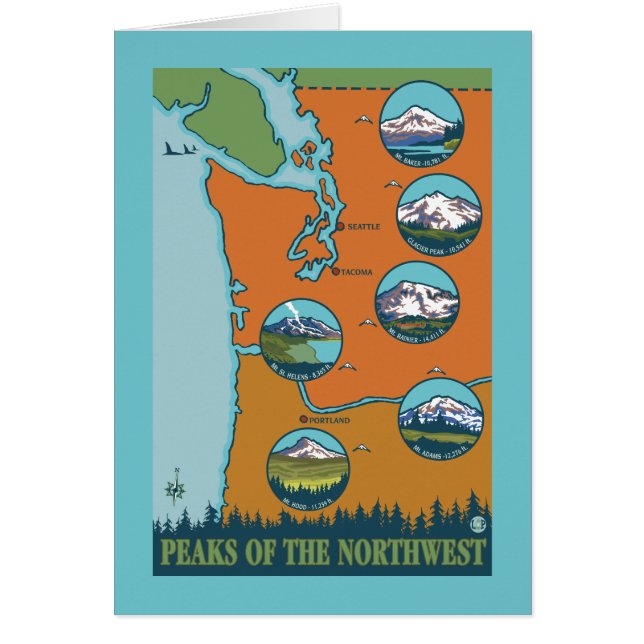 Picos del noroeste - 5 montañas diferentes (Frente)