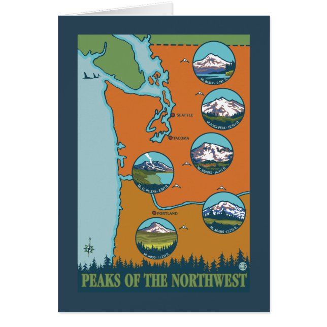 Picos del noroeste - 5 montañas diferentes (Frente)