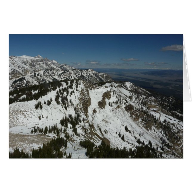 Picos nevados de las montañas del Gran Tetón en fo (Anverso (Horizontal))
