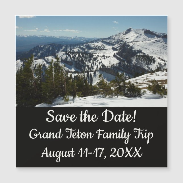 Picos nevados de las montañas del Gran Tetón II Fo (Anverso)