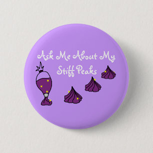 Picos tiesos en el botón sólido