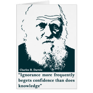 Picture of Darwin and mentions. English
