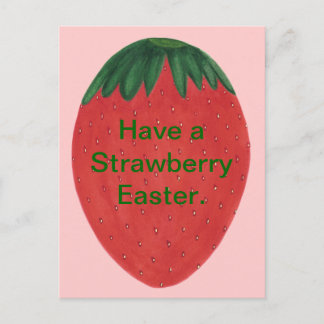 Pida postales para el huevo de pascua de fresa