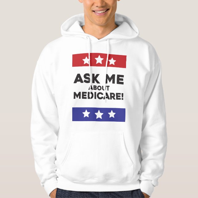 Pídeme sobre Medicare – Sudadera con capucha (Anverso)