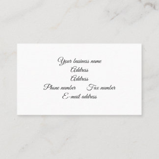 pie de tarjeta de visita