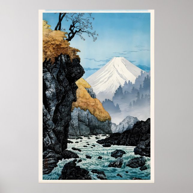 Pie del Monte Ashitaka Impresión de Arte Japonés (Frente)