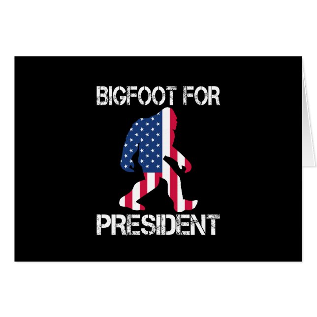 Pie Grande Para El Presidente Funny Bigfoot (Anverso (Horizontal))