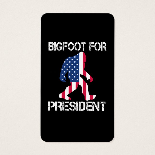 Pie Grande Para El Presidente Funny Bigfoot (Frente)